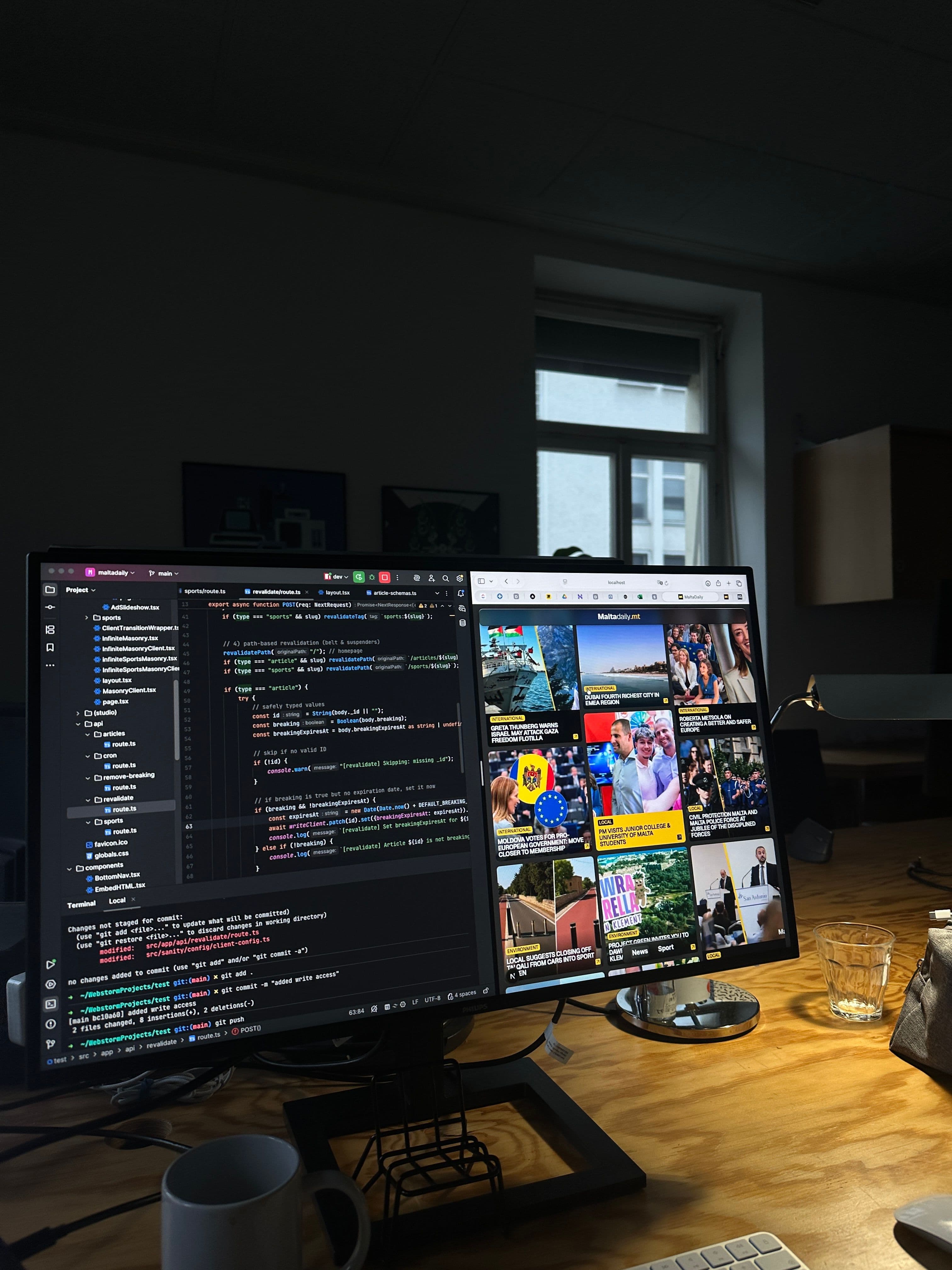 Maltadaily's website under development